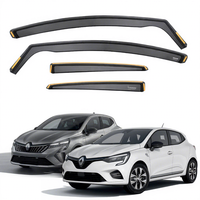 Déflecteurs de vent pour RENAULT CLIO MK5 2019-2026 5 portes, hayon, lot de 4 pièces
