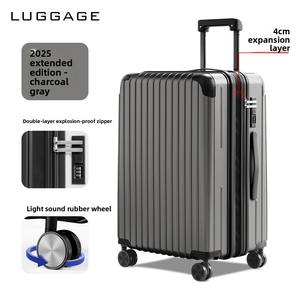 กระเ<span class=keywords><strong>ป</strong></span>๋าเดินทางผู้ชายแบบซิ<span class=keywords><strong>ป</strong></span>ขยายได้ ขนาด 20 นิ้ว ล้อลาก ABS พร้อมพอร์ต USB ทนทาน <span class=keywords><strong>ค</strong></span>วามจุขนาดใหญ่ สำหรับการเดินทาง - Product Image 6