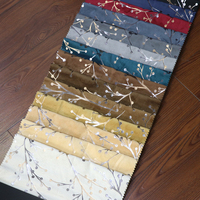 Tissu de rideau bronzé, design personnalisé, 100% polyester, 180 g/m², velours doré, textile d'ameublement BL333G6