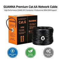 Cable de Red Ethernet UTP Cat6a Cat6 de Alta Velocidad, 305m, RJ45, 23AWG, para Centro de Datos y Oficina, Suministro de Fábrica