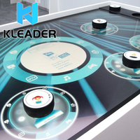 Mesa de Proyección Interactiva con Reconocimiento de Objetos, Pantalla Táctil 3D LED, Pantalla Inteligente, Arte Digital Dinámico, Video Virtual