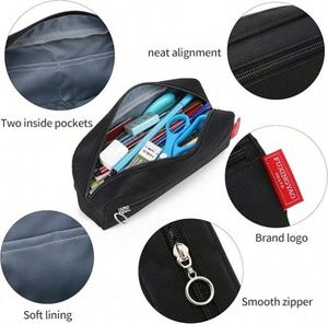 Bolsa de Papelería Personalizada de Gran Capacidad para Lápices de Escuela Primaria, Bolígrafos Simples, Regalos Promocionales Empresariales - Product Image 3