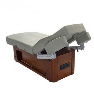 KISEN Grey Traditional Stationary Thermal Thickness Foam Massage Beauty Facial Lash Bed <b>Table</b> with Remote Control - Product Image 5