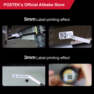 طابعة ملصقات حرارية صناعية POSTEK OX Series بدقة 203 نقطة في البوصة للملصقات فائقة الصغر مع قاطع عالي السرعة A400P - Product Image 6