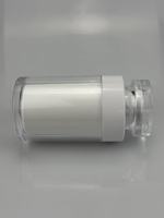 Conteneur en acrylique à double paroi épaisse pour capsules de vitamines en poudre, taille personnalisée, emballage de luxe pour compléments alimentaires