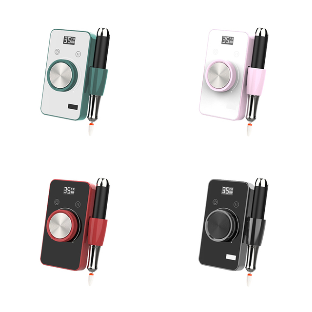 Wholesale 35000rpm Brushless Motor Cordless Portable Rechargeable Nail Drill Electric Polisher Manicure Nail Drill File