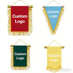 Banderín de Intercambio para Equipos de Fútbol, Venta al por Mayor de Fábrica, Color Personalizado, Satén Duradero de Doble Cara, para Clubes, Partidos de <span class=keywords><strong>Amistad</strong></span> y Eventos - Product Image 2