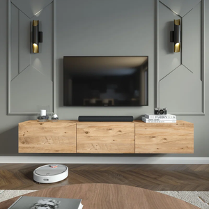 Meuble <span class=keywords><strong>TV</strong></span> en bois moderne et simple avec rangement pour salon, fonction réglable pour chambre à coucher - Product Image 1