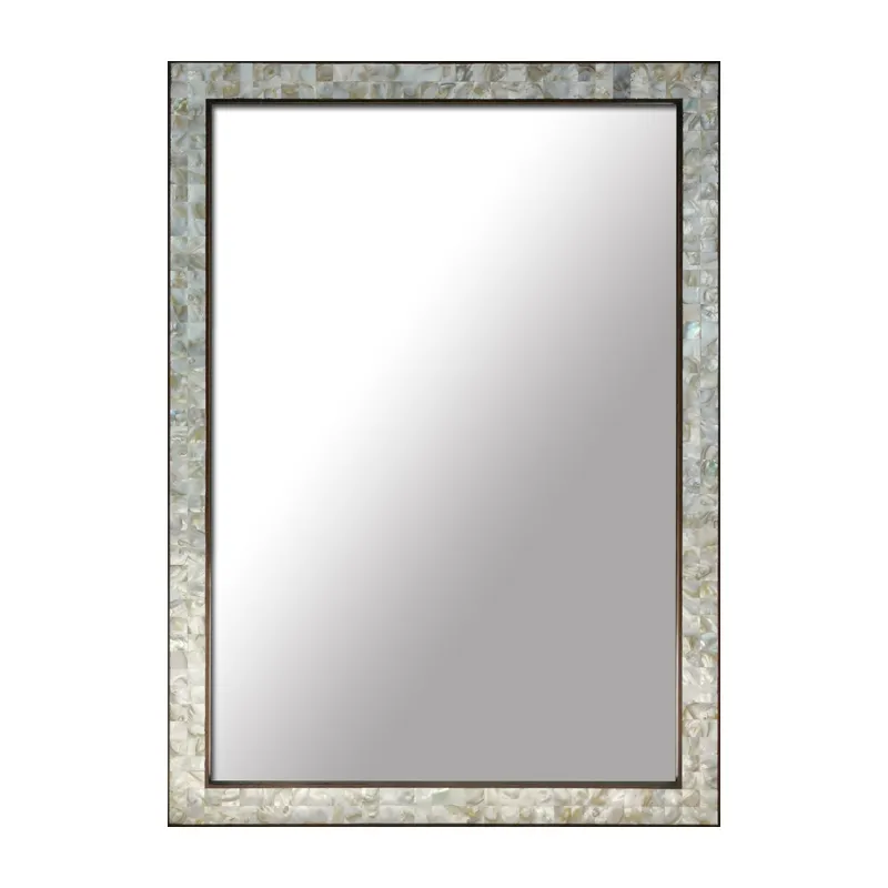 Modern Luxury Mother of Pearl Chic Living Room Furniture Home Decor Wall Mirror