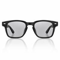 Lunettes audio intelligentes Bluetooth 6.0 avec haut-parleurs open-ear, appels mains libres, assistant vocal et verres à teinte réglable sur 3 niveaux
