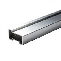 Profilé en aluminium extrudé sur mesure 6063, section de cadre de rail coulissant en alliage anodisé, usiné CNC
