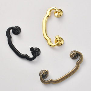 Chinese Style Zinc Alloy Cabinet Drawer Handles Novelty Shape Antique Bronze Gold <b>Black</b> Durable Furniture Hardware - Product Image 2