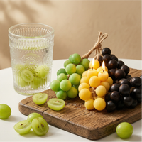 Handgemachte Traubenförmige Duftkerzen aus Sojawachs Realistische Frucht-Aromatherapie-Kerze für Feiertage Hochzeit Heim-Deko Geschenk Ungiftig