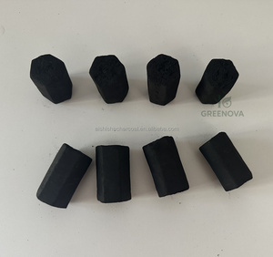 100% hình lục giác tự nhiên vỏ dừa hookah than lâu dài, tro thấp, không khói, không mùi, thân thiện với môi - Product Image 1