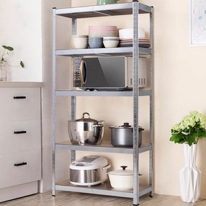5 Tiers Garage Metal Racking Easy Assemble Warehouse <b>Shelves</b> Boltless Light Duty Shelving Kitchen Storage Racks Galvanized Rack - Product Image 2