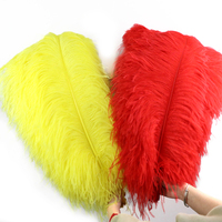 Plumes d'autruche en gros 65-70cm, plumes épaisses pour décoration de mariage, fournitures de fête de Noël, accessoires de couture