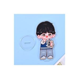 Porte-clés pendentif transparent personnalisé créatif, figurines publicitaires en forme humaine sur le thème des stars d'anime - Product Image 3