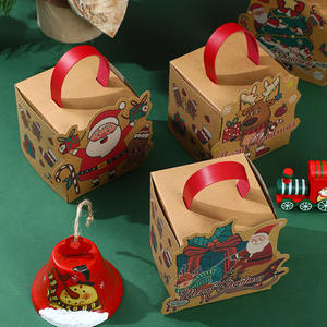 <span class=keywords><strong>Nouvelle</strong></span> veille de Noël pour boîte-cadeau Apple Boîte à bonbons en papier à main avec couverture rigide pour le stockage de livres ou les cadeaux - Product Image 3