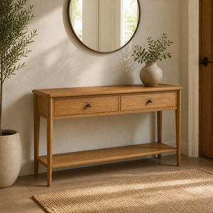 Hot Sale Luxury Natural Walnut Wood <b>Console</b> <b>Table</b> for Home or Hotel for Living Room or Bedroom Decoration with <b>Storage</b> Features - Product Image 3