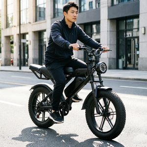 Bicicleta Eléctrica de Montaña con Llantas Gruesas de 20 Pulgadas X3, Batería de Litio, Motor Trasero sin Escobillas, 7 Velocidades, Doble Suspensión, Doble Freno de Disco - Product Image 4