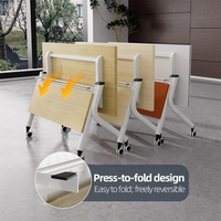 Nouveau design de bureau d'étude pliable minimaliste pour le bureau, la salle de classe et la maison - Modulaire, portable et facile à assembler