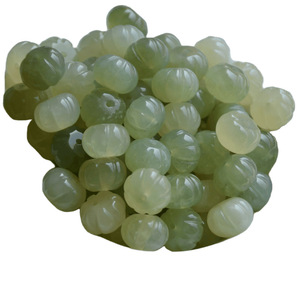Natural Xiuyan <b>Jade</b> Carved Pumpkin Beads 12mm Spacer For DIY Bracelet <b>Bangle</b> Jewelry Accessories - Product Image 5