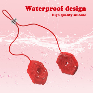 เครื่องกระตุ้นหัวนมแบบหนีบ รุ่น Rose พร้อมระบบสั่น 9 โหมด ชาร์จผ่าน USB กันน้ำระดับ IPX7 สำหรับผู้หญิง - Product Image 4