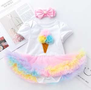 Tutú de Ballet Clásico para Niñas, Traje de Dos Piezas con Falda y Body para Bebés, Vestido de Primer Cumpleaños - Product Image 5