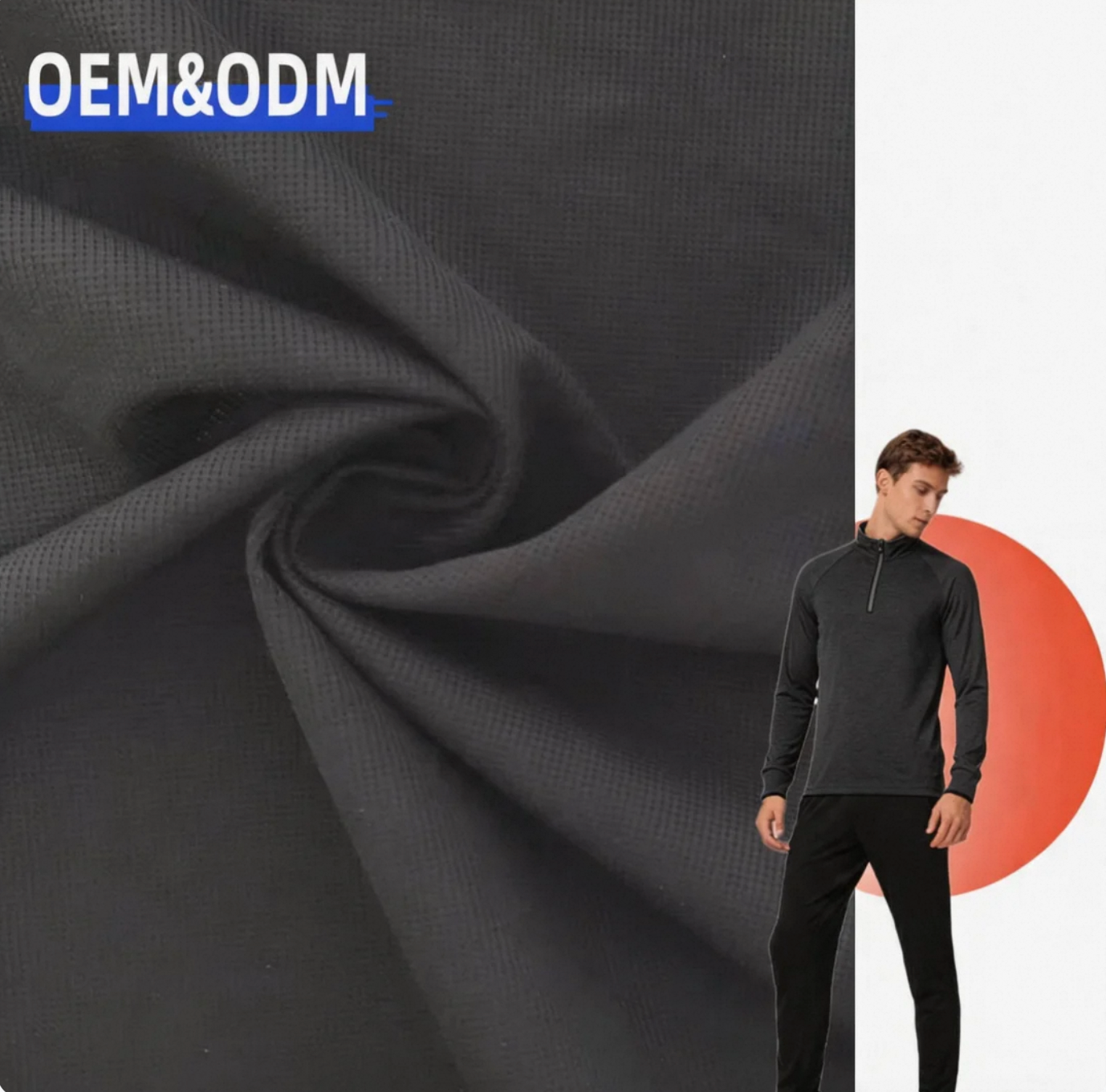 40D Breathable Coated Lightweight Nylon Waffle Jacquard Fabric For Outdoor Use