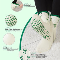 Calcetines Antideslizantes para Pilates y Yoga con Logotipo Personalizado, Transpirables, Elásticos, Antideslizantes, para Barre Dance, Gimnasio, Fitness, para Mujer