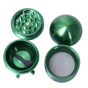 Yufan Chine Usine En Gros 90*50mm 4 Couches Rotatif Gyro torpille En Aluminium Fumer Tabac Broyeur - Product Image 5