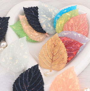 แม่เหล็กรูปใบไม้ติดตู้เย็น AB เรซินเรซินด้านหลังแบนสำหรับบ้านรูปแกะสลักชิ้นส่วนตกแต่งสมุดภาพ - Product Image 2