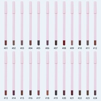 Crayon à lèvres minéral personnalisé avec logo de marque privée, haute pigmentation, application facile, imperméable, rose, certifié HALAL et MSDS