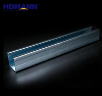 Profilés en acier doux électrolytique galvanisé Unistrut, dimensions du canal en C