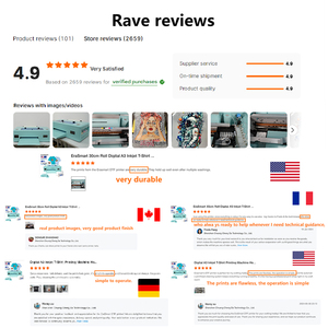 จัดส่งฟรี erasmart เครื่องพิมพ์ฟิล์ม PET A3ดิจิทัลเครื่องพิมพ์ผ้าพิมพ์ DTF ความกว้าง30ซม. พร้อมหัว Xp600 - Product Image 3