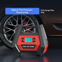 AC/DC Dual Power Tire Inflator Pump 12V Portable Air Compressor with Digital Display Single Cylinder Electric Pump for Car Home
