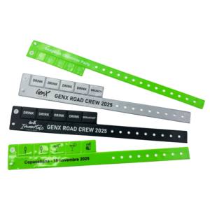 बर्गर, बीयर और राइड एक्सेस के लिए एकीकृत वाउचर के साथ डिस्पोजेबल रिस्टबैंड - Product Image 6