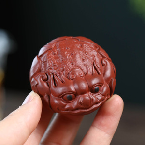 Purple Clay <b>Tea</b> Pet Golden Toad Ornament With Lid Handmade <b>Tea</b> Accessory For Kung Fu <b>Tea</b> <b>Set</b> - Product Image 4