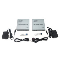 Kabel Serat Optik LC Versi 2.0 untuk Konverter Serat Optik 4k 60hz 20Km untuk KVM Extender dengan Loop Out Mouse Aluminium Alloy