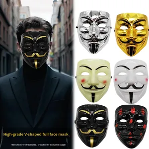 Máscara Vendetta <span class=keywords><strong>Anonymous</strong></span> Guy Fawkes para Halloween, Máscara de Hacker para Festa Masculina - Product Image 2