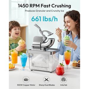 Máquina de Conos de Nieve Euhomy de 34l de Gran Capacidad, 300w, Trituradora de Hielo para Cócteles, Uso Comercial, Máquina Manual para Hacer Conos de Nieve - Product Image 2