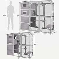 Cage extérieure Offre Spéciale pour animaux de compagnie en bois massif pour chat