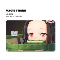 Magic Shark 3M Matériel imperméable personnalisé pour carte de débit et de crédit, autocollant pour carte bancaire OEM, design multiple, personnalisé