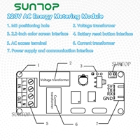 Module de mesure d'énergie AC, SUI-101A, transmetteur de puissance à isolation haute précision/acquisition de puissance de courant et de tension en série 220V