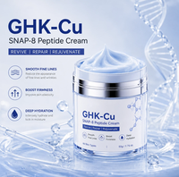 Crème pour le visage à la peptide GHK-Cu SNAP-8 avec logo personnalisé, hydratation intense, soutien de la barrière cutanée, raffermissante, liftante, pour les peaux ternes