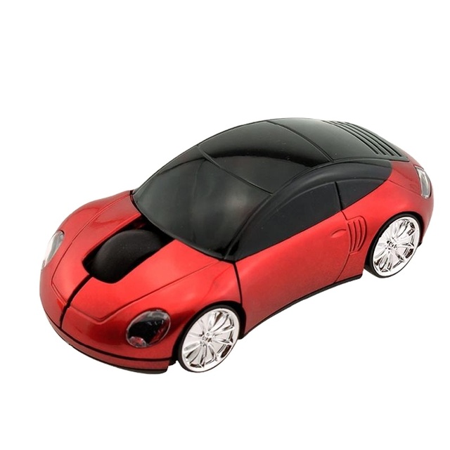 Cool Sports 3D Car Shaped Wireless Optical Mouse 1600DPI 3 Button Ergonomic Office Mice with USB Receiver