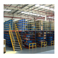 Système de rayonnage en acier assemblé sur mesure pour mezzanine, plateforme surélevée pour extension d'entrepôt, capacité de charge 500 kg