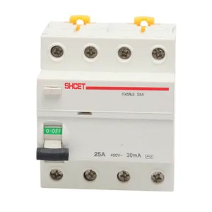 2 polos 16a RCCB C20 32 amp 32a 40a 60a 63 A magnético RCD DP RCCB Disyuntor de corriente residual