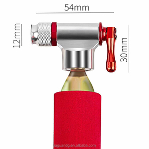 Bomba de Bicicleta Portátil de Acero CO2 de 29g, Mini Bomba de Emergencia con Válvula Schrader/Presta, Compatible con <span class=keywords><strong>Cartuchos</strong></span> de Presión de 130-160 PSI - Product Image 5