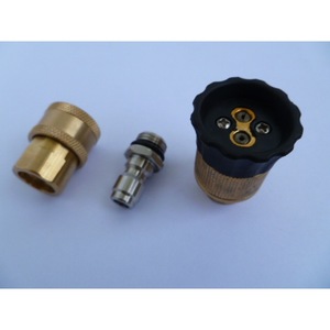 Car Washer Nozzle Brass Adapter Garden Hose Connector Adjustable <b>Fan</b> Spray <b>Head</b> Manual Operation - Product Image 2